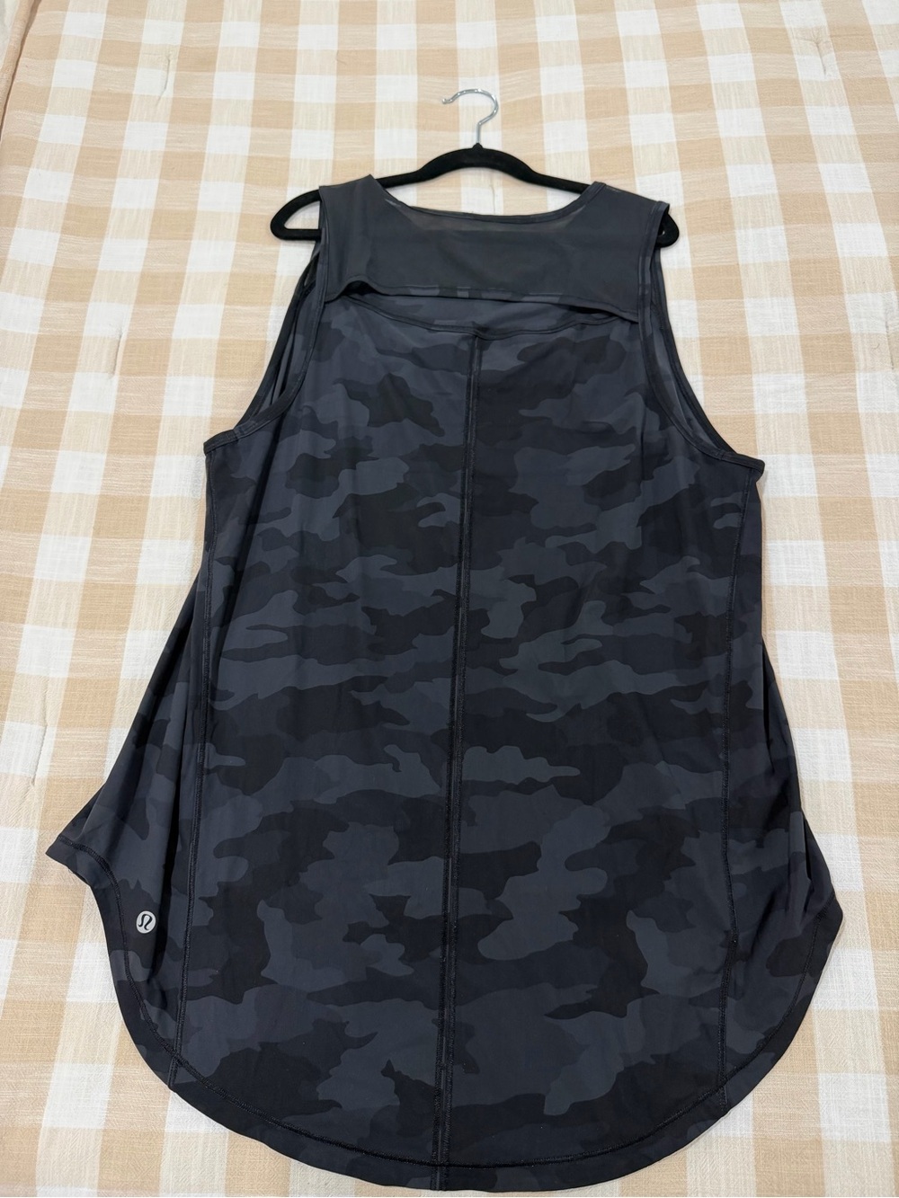 lululemon athletica Black & Charcoal Camo Athletic Tank Top